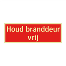 Houd branddeur vrij
