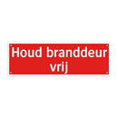 Houd branddeur vrij