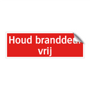 Houd branddeur vrij