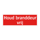 Houd branddeur vrij