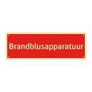 Brandblusapparatuur