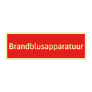 Brandblusapparatuur