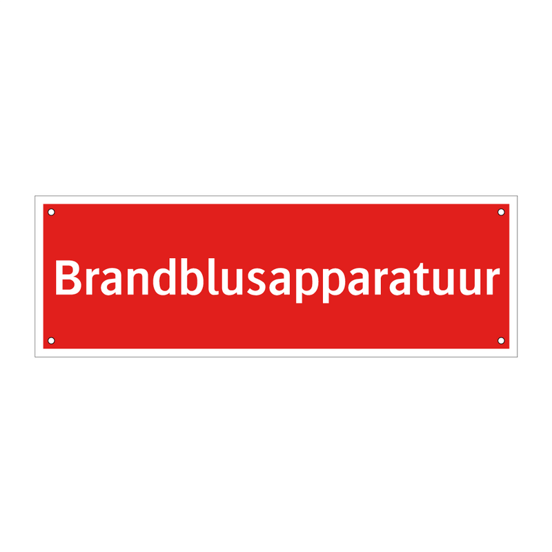 Brandblusapparatuur