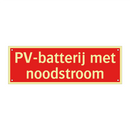 PV-batterij met noodstroom