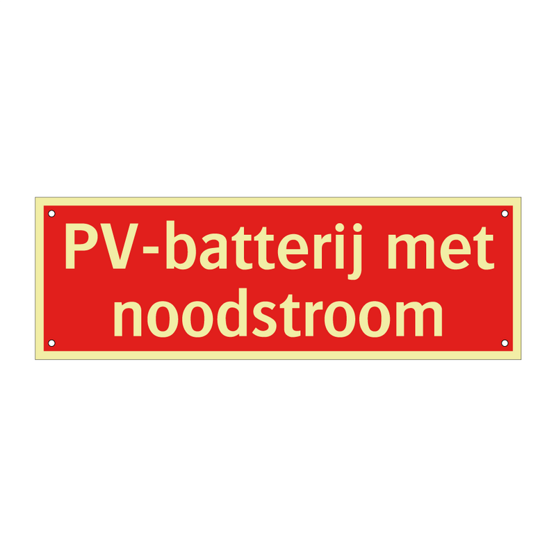 PV-batterij met noodstroom