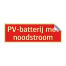 PV-batterij met noodstroom
