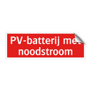 PV-batterij met noodstroom