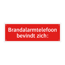 Brandalarmtelefoon bevindt zich: