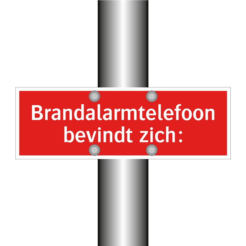 Brandalarmtelefoon bevindt zich: