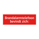 Brandalarmtelefoon bevindt zich: