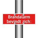 Brandalarm bevindt zich: