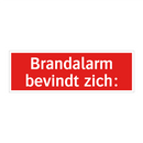 Brandalarm bevindt zich: