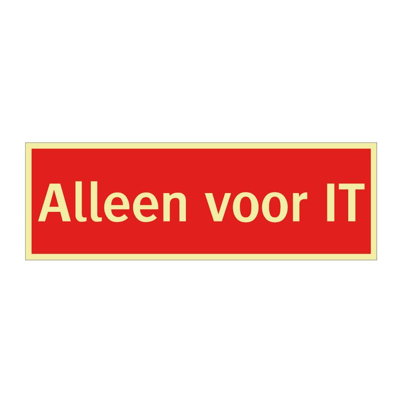 Alleen voor IT