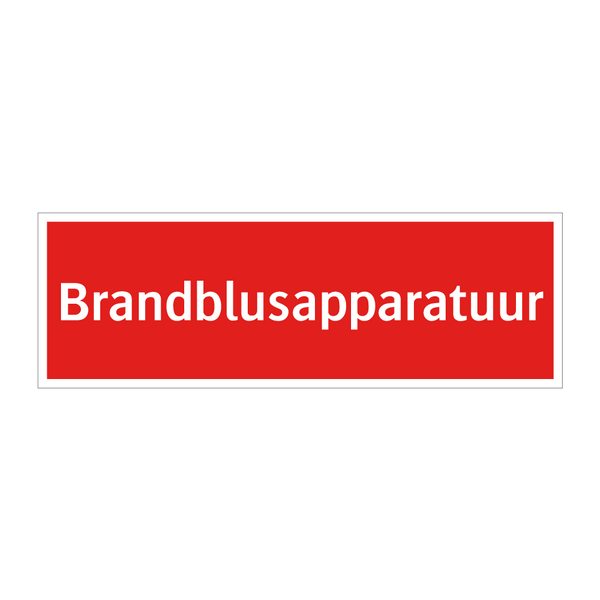Brandblusapparatuur