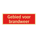 Gebied voor brandweer