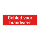 Gebied voor brandweer