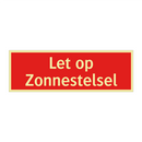 Let op Zonnestelsel