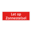 Let op Zonnestelsel