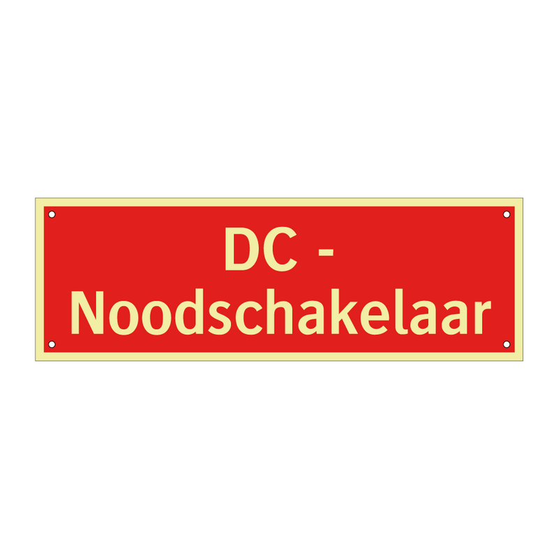 DC - Noodschakelaar