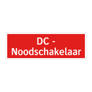 DC - Noodschakelaar
