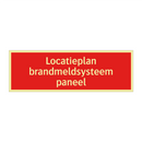 Locatieplan brandmeldsysteem paneel