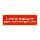 Brandweer routekaarten gaswaarschuwingssysteem