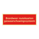 Brandweer routekaarten gaswaarschuwingssysteem