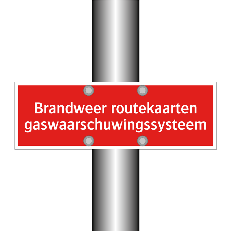 Brandweer routekaarten gaswaarschuwingssysteem