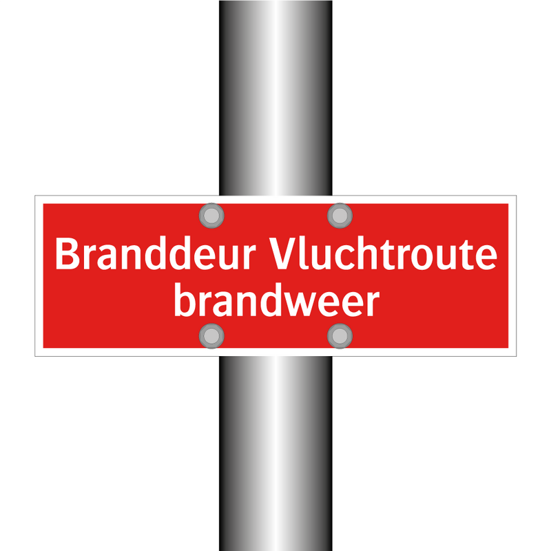 Branddeur Vluchtroute brandweer