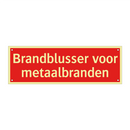 Brandblusser voor metaalbranden