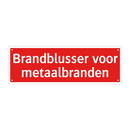 Brandblusser voor metaalbranden