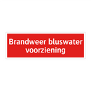 Brandweer bluswater voorziening