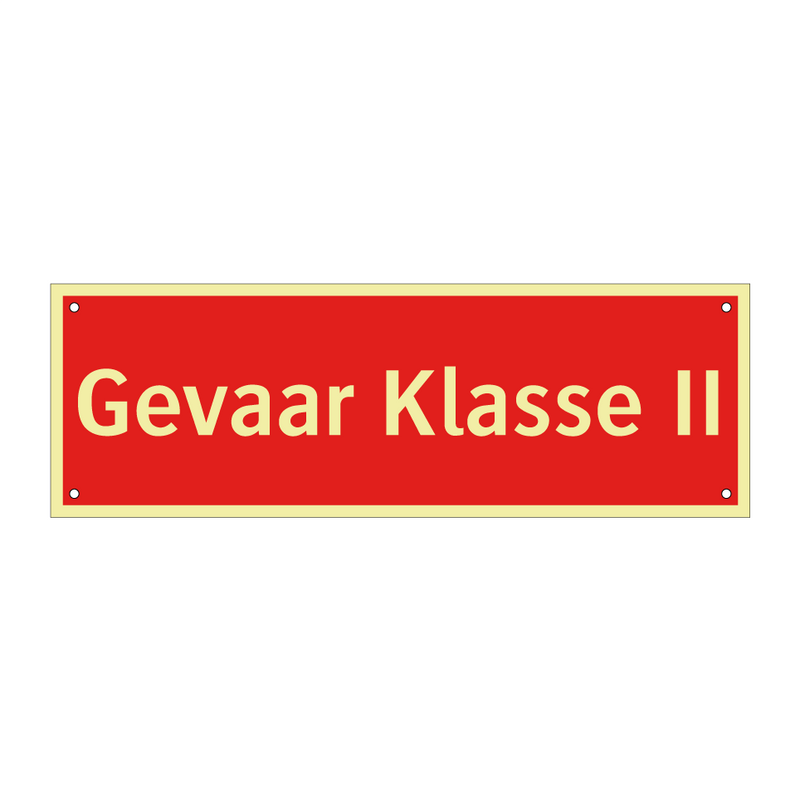 Gevaar Klasse II