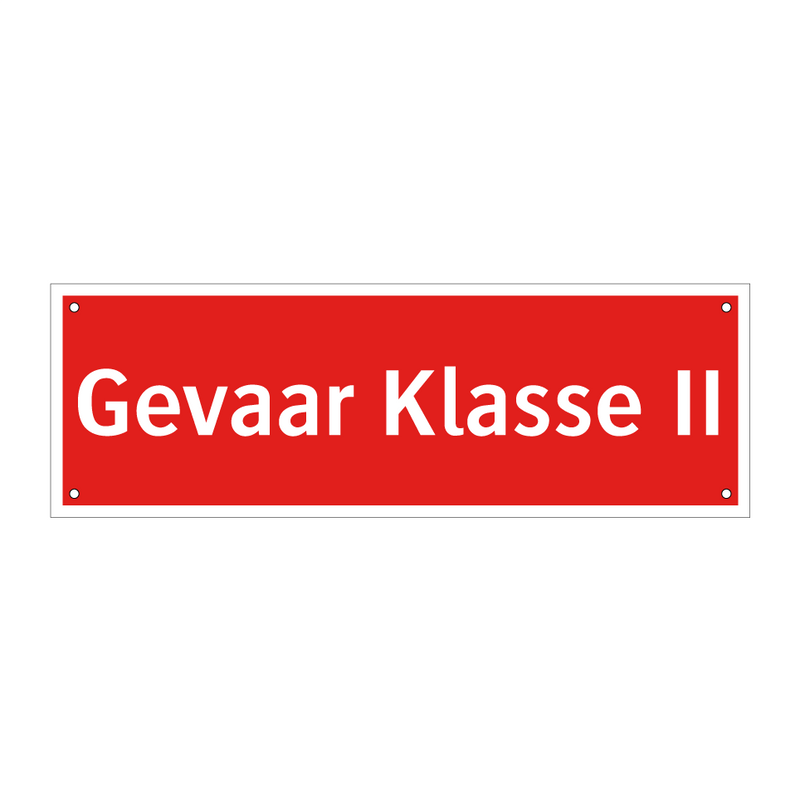 Gevaar Klasse II