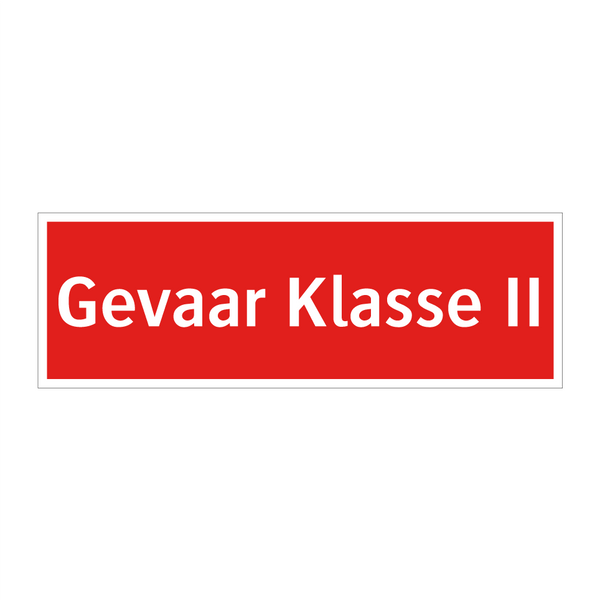 Gevaar Klasse II