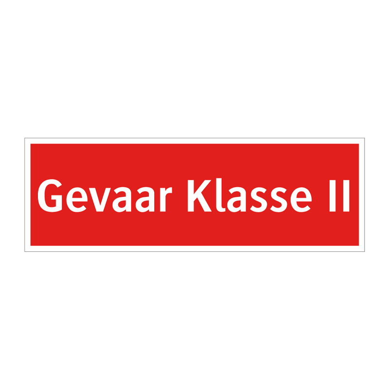 Gevaar Klasse II