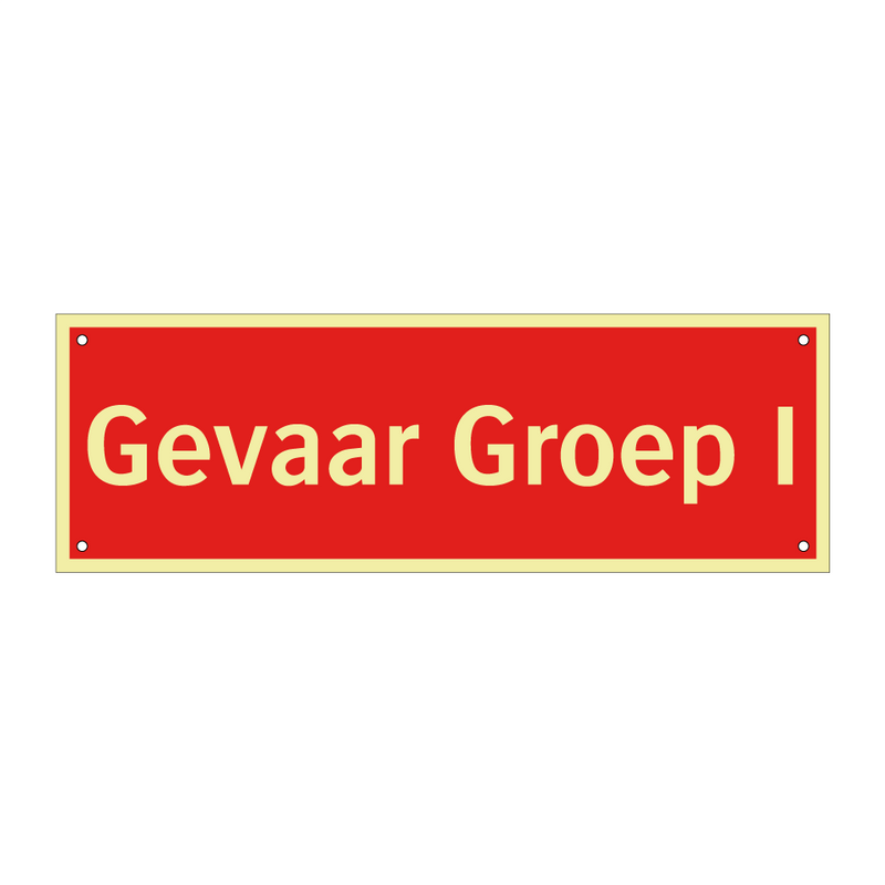 Gevaar Groep I