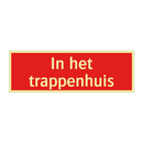 in het trappenhuis