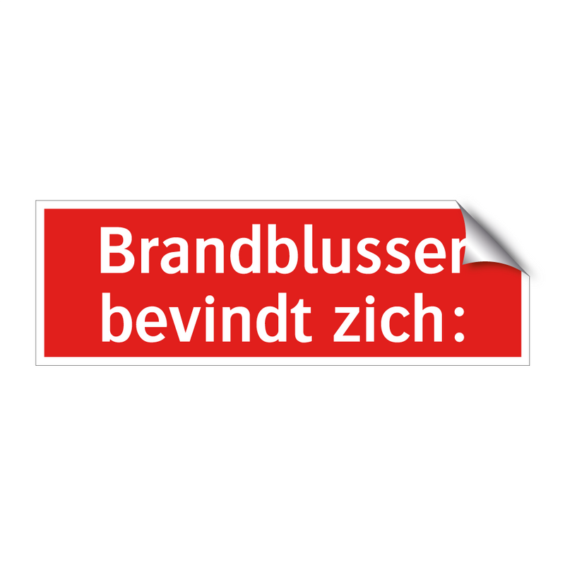 Brandblusser bevindt zich: