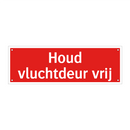 Houd vluchtdeur vrij