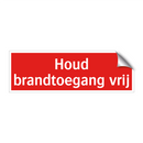 Houd brandtoegang vrij
