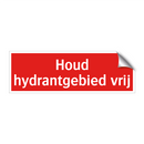 Houd hydrantgebied vrij
