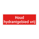 Houd hydrantgebied vrij