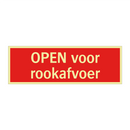 OPEN voor rookafvoer