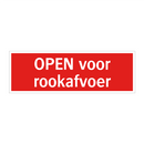 OPEN voor rookafvoer