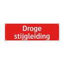 Droge stijgleiding