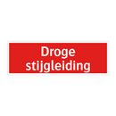Droge stijgleiding
