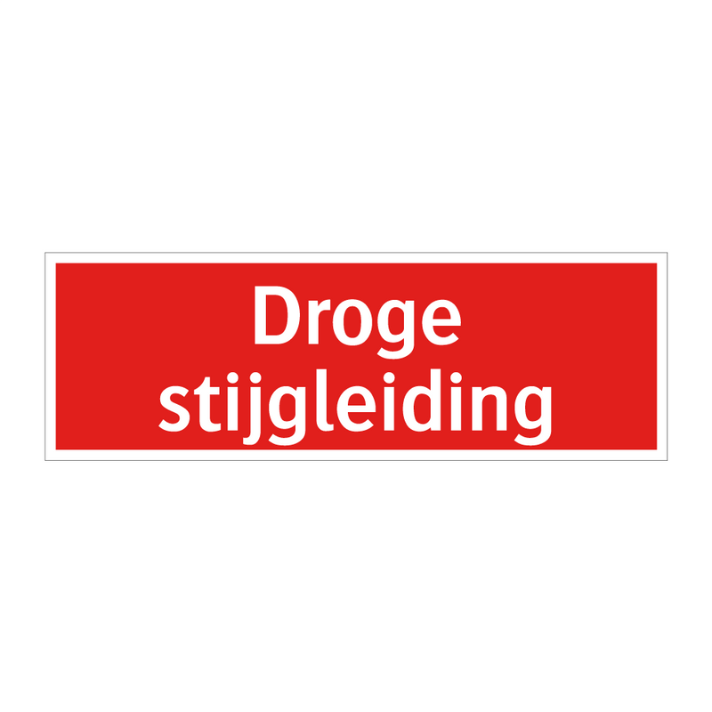 Droge stijgleiding