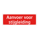 Aanvoer voor stijgleiding