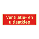 Ventilatie- en uitlaatklep